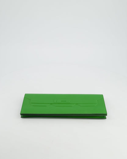 Hermès Birkin Cut Shadow Bag In Vert Yucca Swift Leather