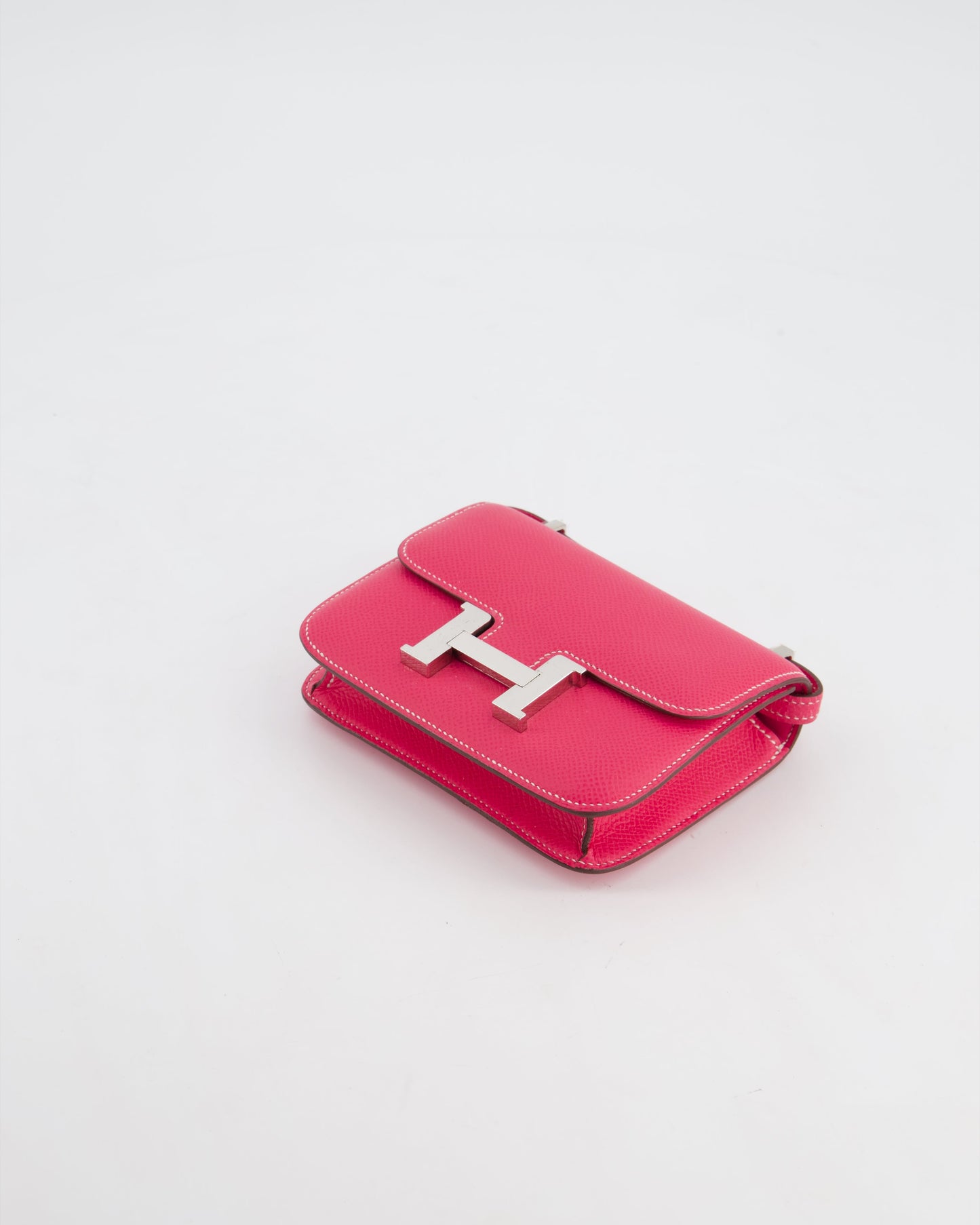 *RARE HOT* Hermès Micro Constance Bag Rose Tyrien Epsom Leather with Palladium Hardware