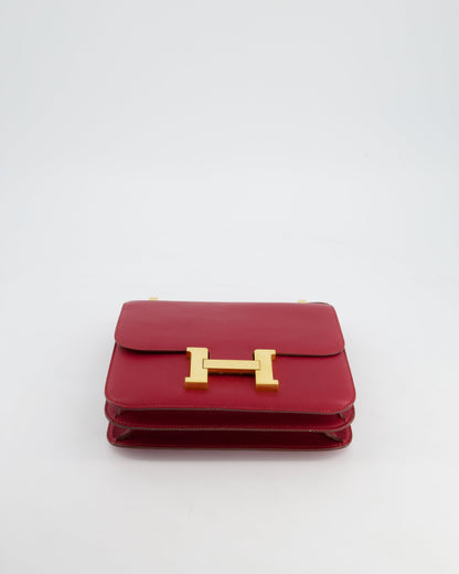 *HOT & FIRE PRICE* Hermès Constance 24cm Bag in Rubis Epsom Leather with Gold Hardware