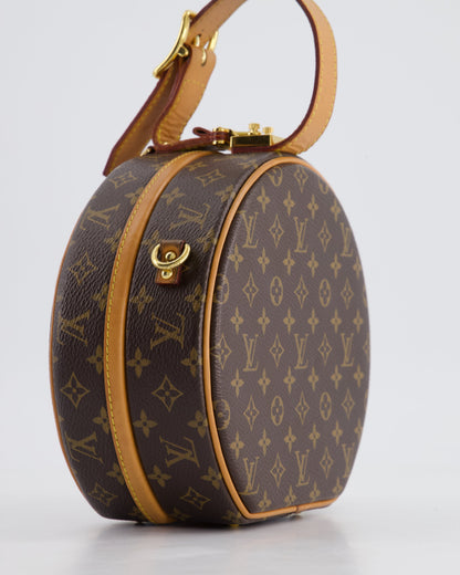 Louis Vuitton Monogram Canvas Petite Boite Chapeau Cross-Body Bag with Gold Hardware