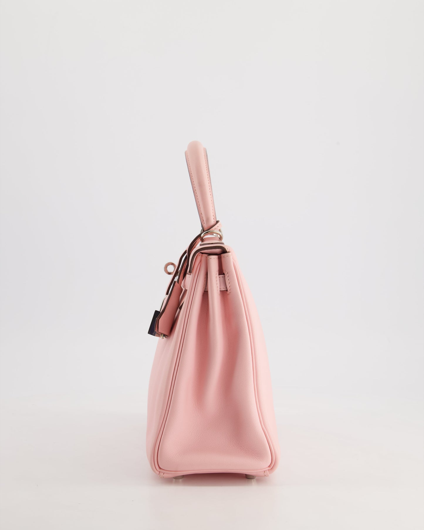 Hermès Kelly Bag 25cm Retourne in Rose Sakura Swift Leather with Palladium Hardware