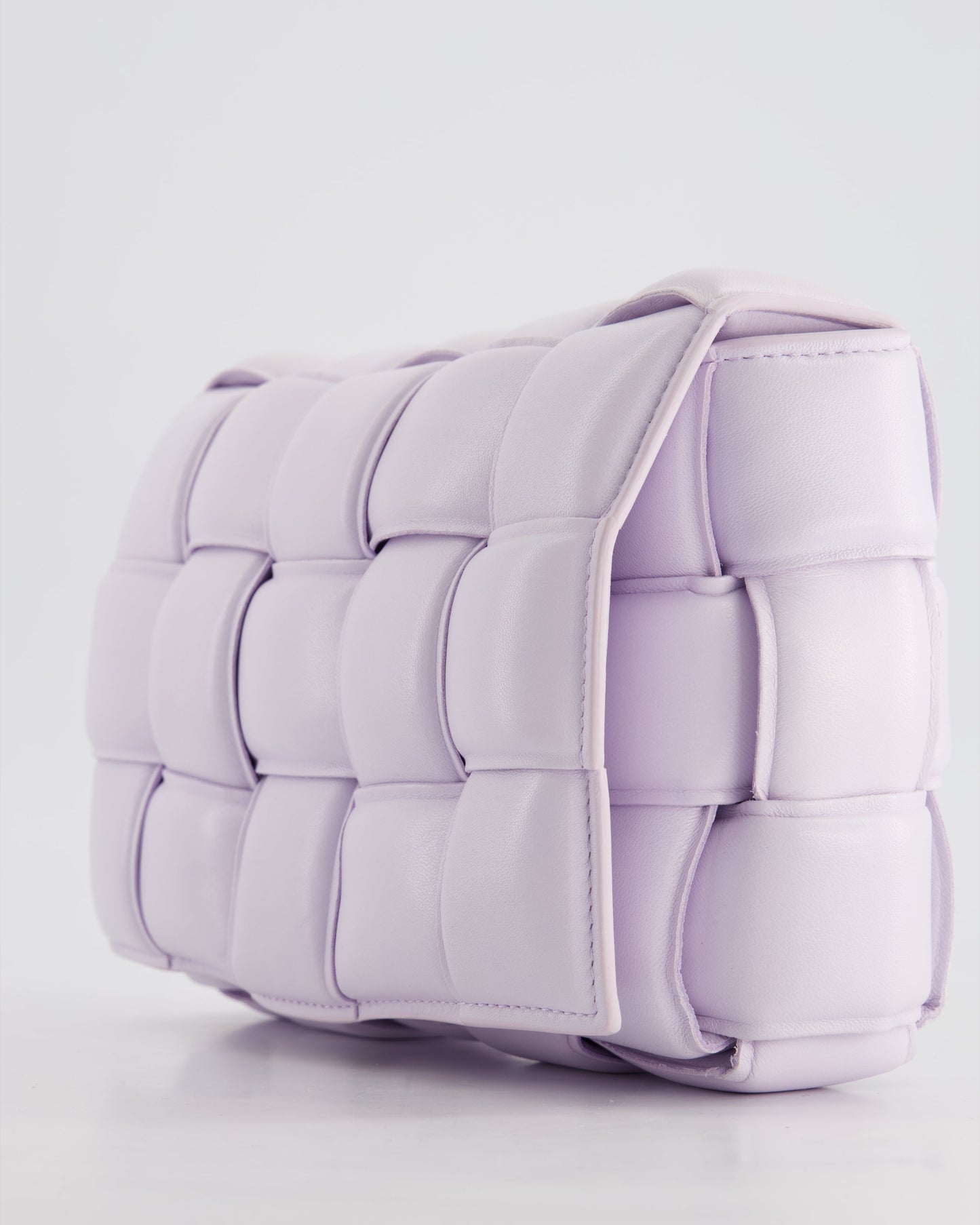 *HOT & FIRE PRICE* Bottega Veneta Pale Lilac Padded Cassette Bag with Gold Hardware RRP £2,780