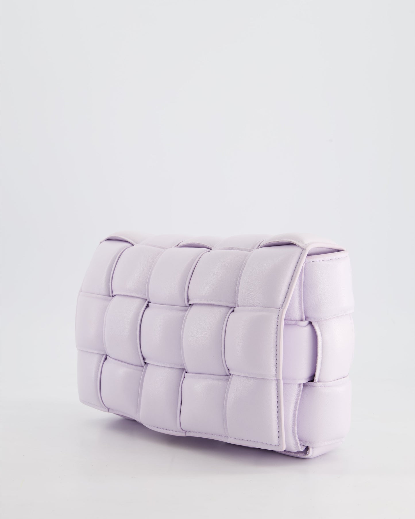 *HOT & FIRE PRICE* Bottega Veneta Pale Lilac Padded Cassette Bag with Gold Hardware RRP £2,780