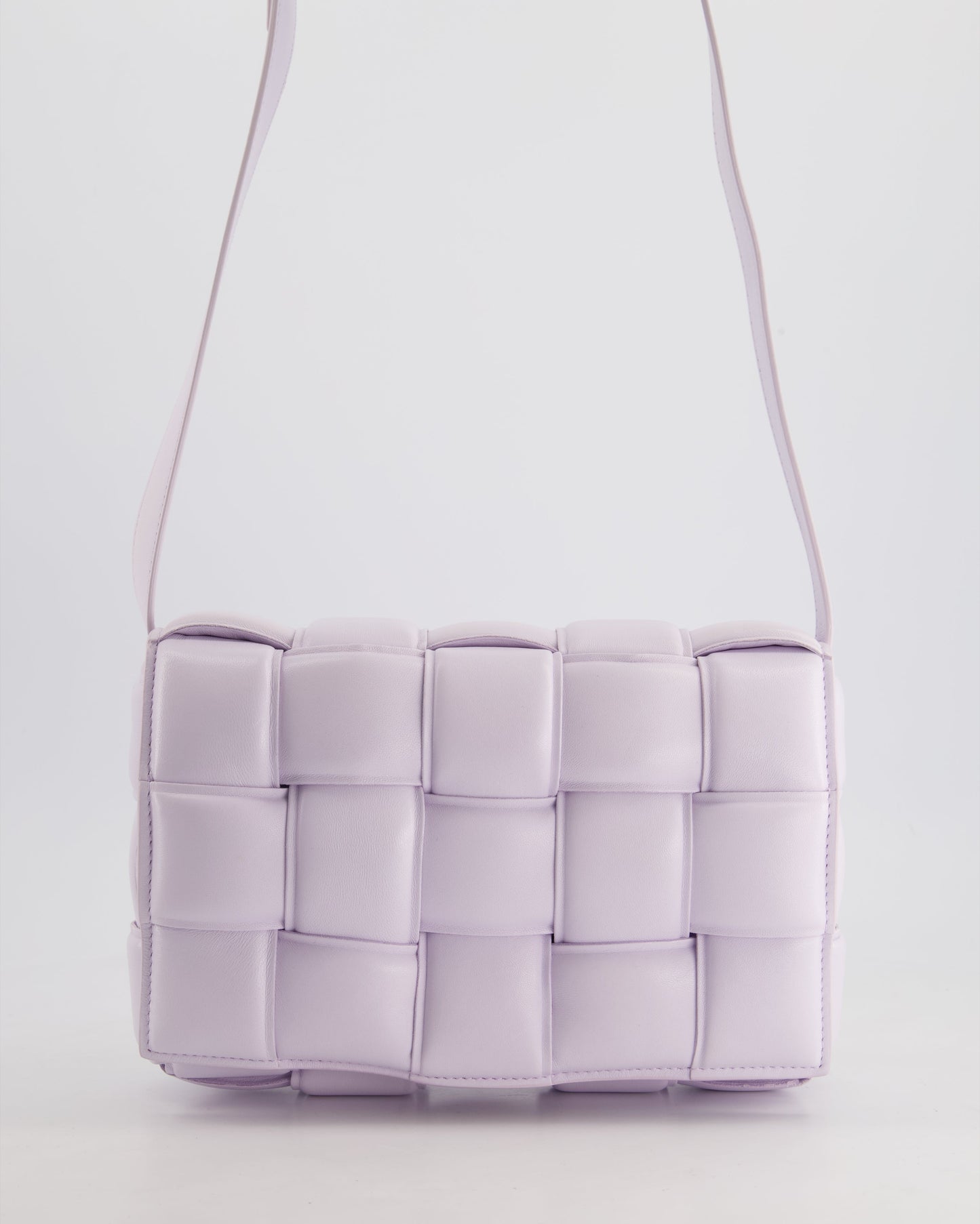 *HOT & FIRE PRICE* Bottega Veneta Pale Lilac Padded Cassette Bag with Gold Hardware RRP £2,780