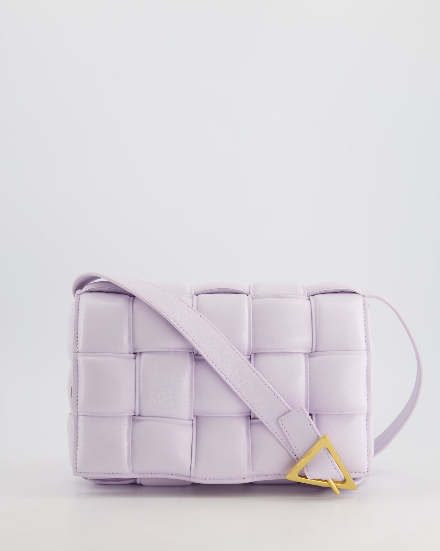*HOT & FIRE PRICE* Bottega Veneta Pale Lilac Padded Cassette Bag with Gold Hardware RRP £2,780