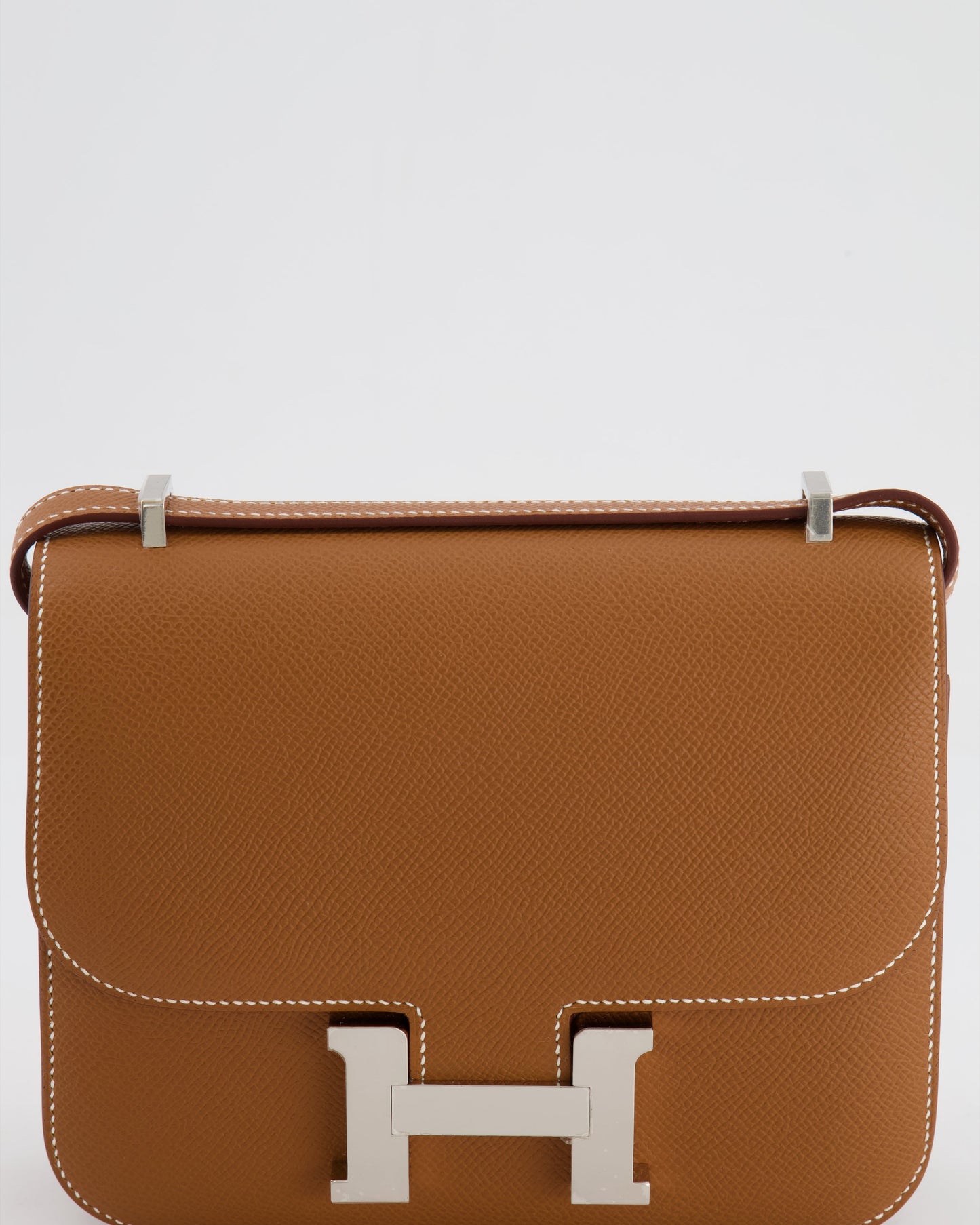 *HOT* Hermès Constance III Mini 18cm Miroir Bag in Gold Epsom Leather with Palladium Hardware