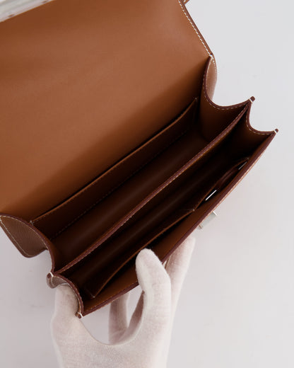 *HOT* Hermès Constance III Mini 18cm Miroir Bag in Gold Epsom Leather with Palladium Hardware