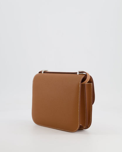 *HOT* Hermès Constance III Mini 18cm Miroir Bag in Gold Epsom Leather with Palladium Hardware