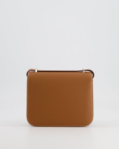 *HOT* Hermès Constance III Mini 18cm Miroir Bag in Gold Epsom Leather with Palladium Hardware