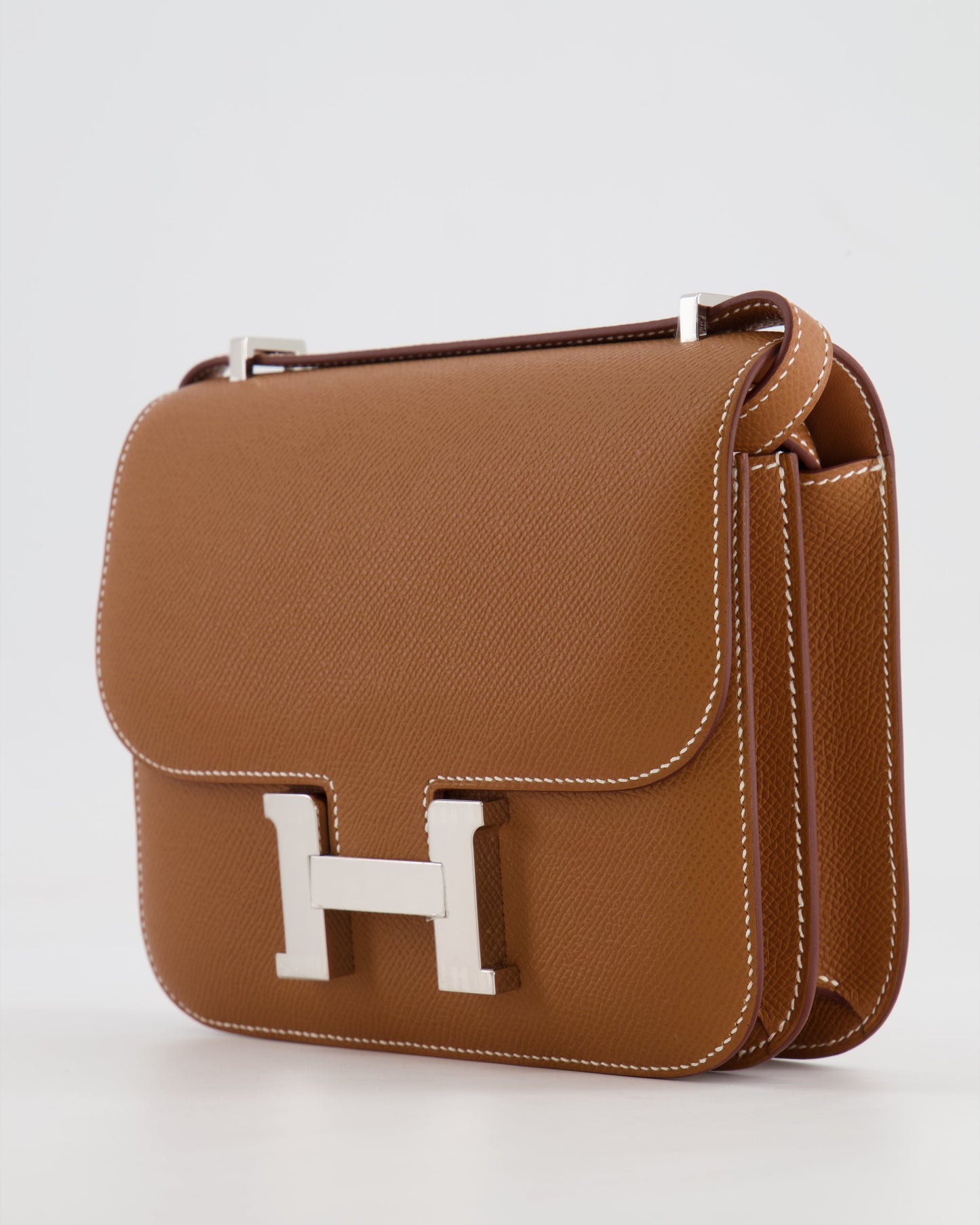 *HOT* Hermès Constance III Mini 18cm Miroir Bag in Gold Epsom Leather with Palladium Hardware