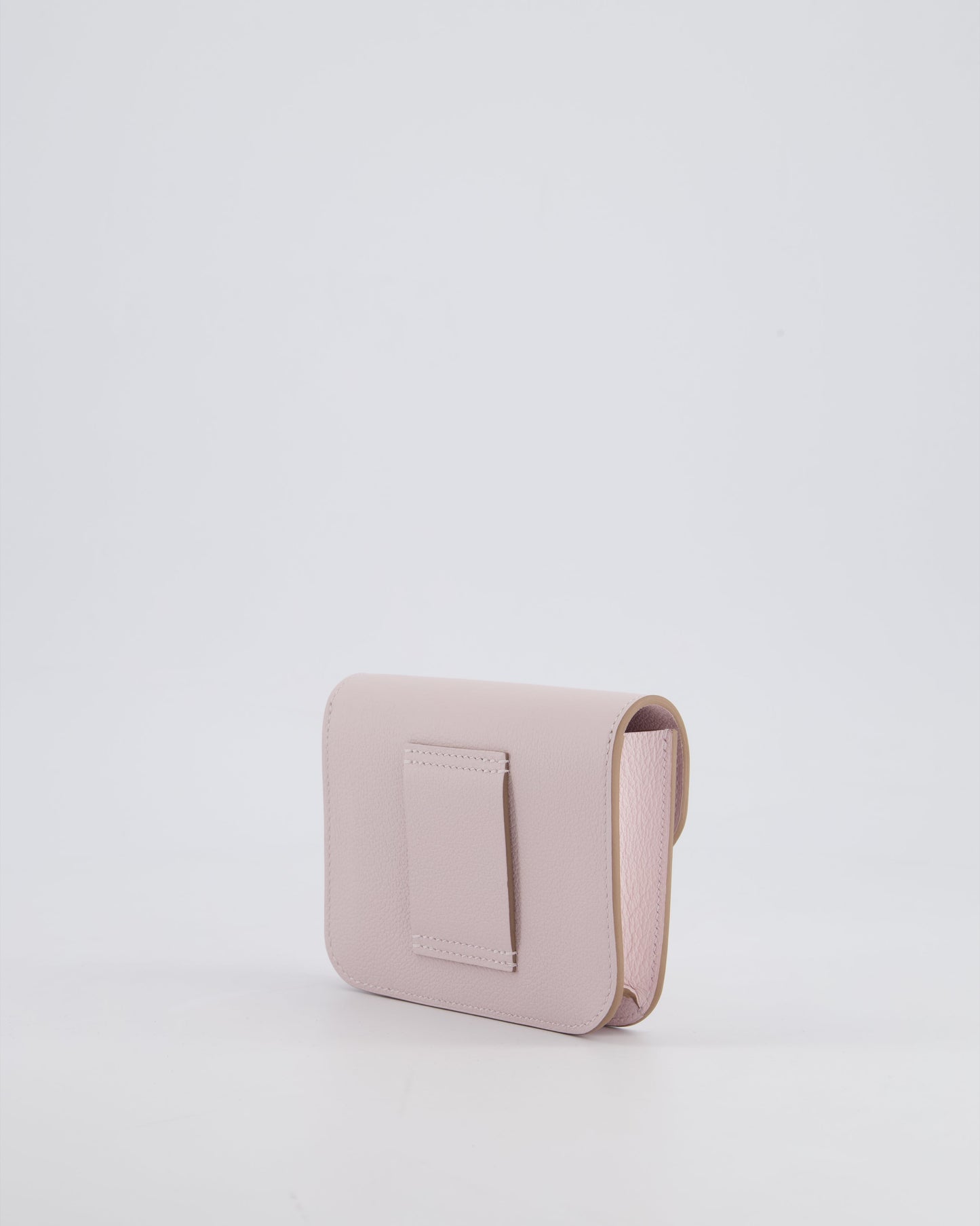 Hermès Constance Slim Belt Wallet Bag in Mauve Pale Evercolor Leather with Palladium Hardware