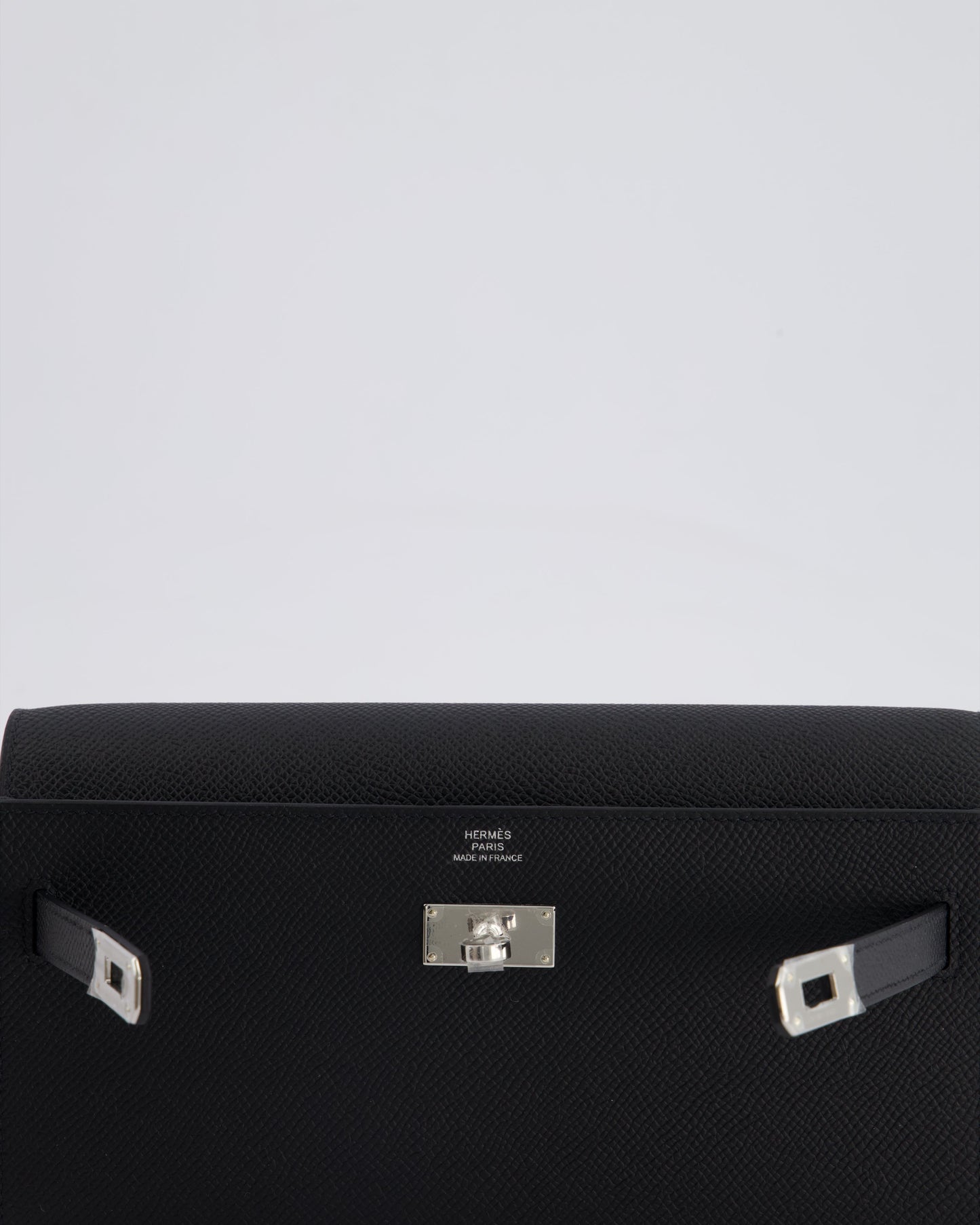 Hermès Kelly To Go Bag in Noir Epsom Leather with Palladium Hardware