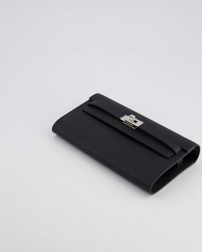 Hermès Kelly To Go Bag in Noir Epsom Leather with Palladium Hardware