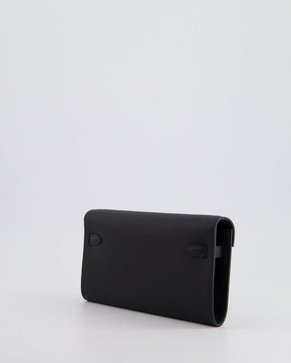 Hermès Kelly To Go Bag in Noir Epsom Leather with Palladium Hardware