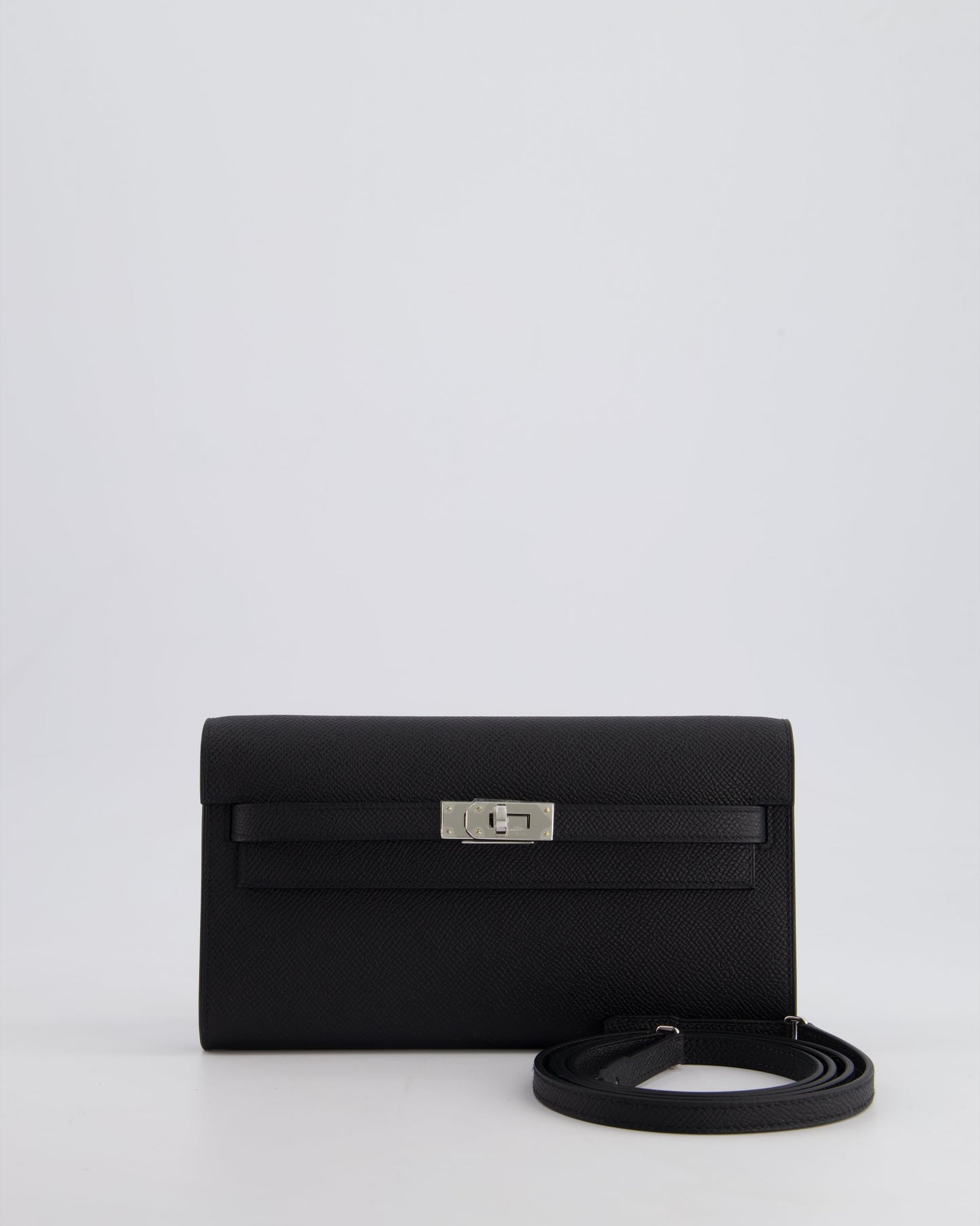 Hermès Kelly To Go Bag in Noir Epsom Leather with Palladium Hardware