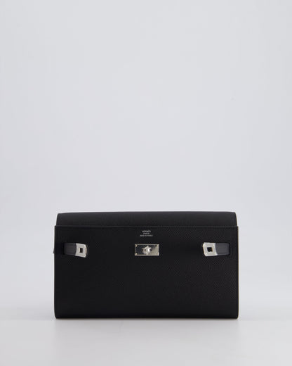 Hermès Kelly To Go Bag in Noir Epsom Leather with Palladium Hardware
