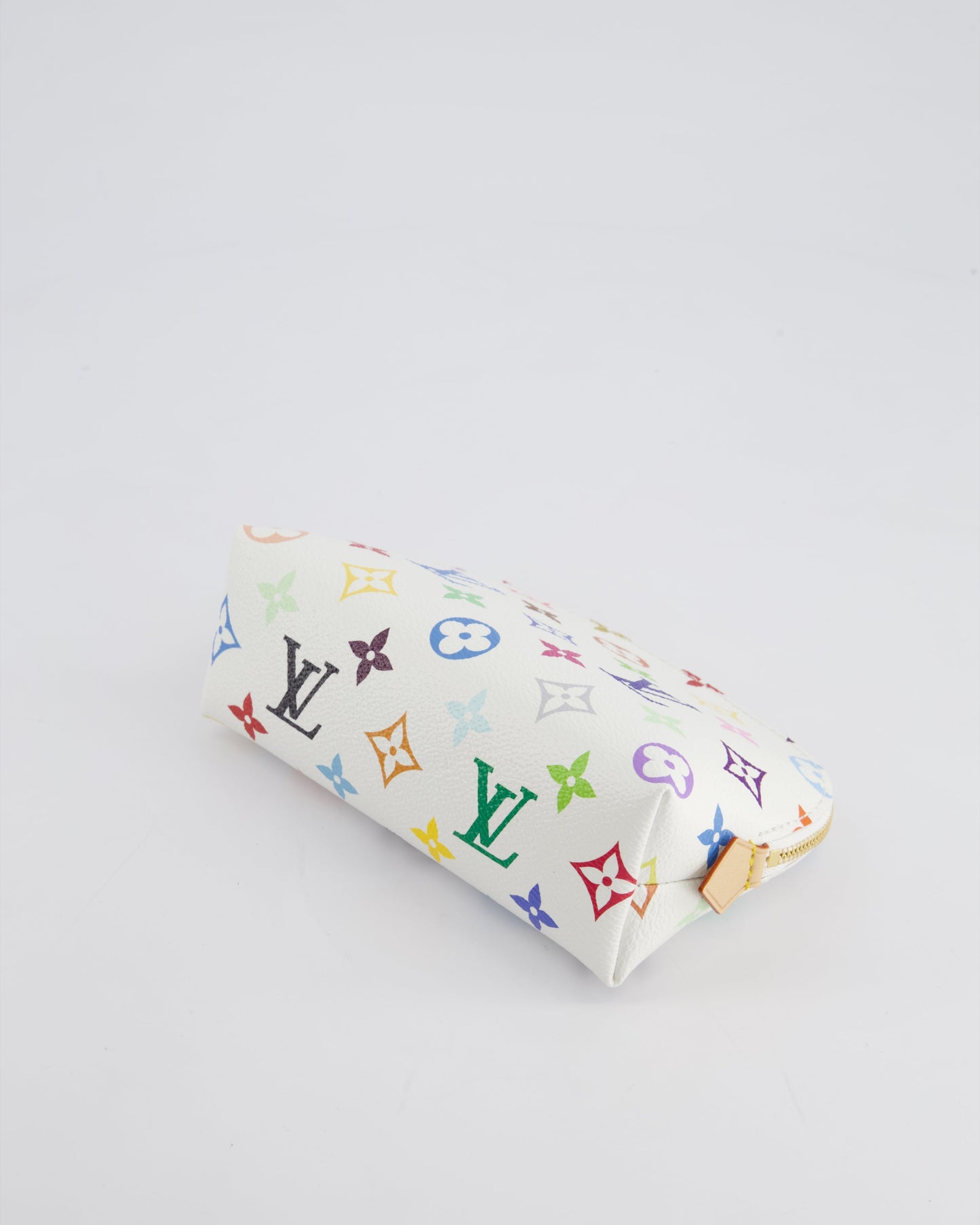 *HOT* Louis Vuitton X Takashi Murakami PM Cosmetic Pouch in Multi-Colour Monogram Canvas