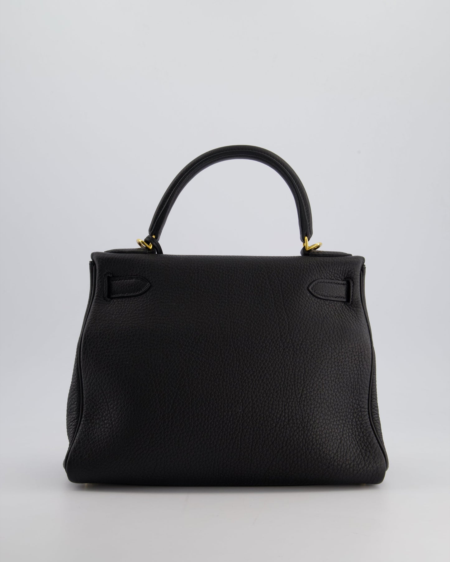 Hermès Kelly 28cm Retourne Bag in Black Togo Leather with Gold Hardware