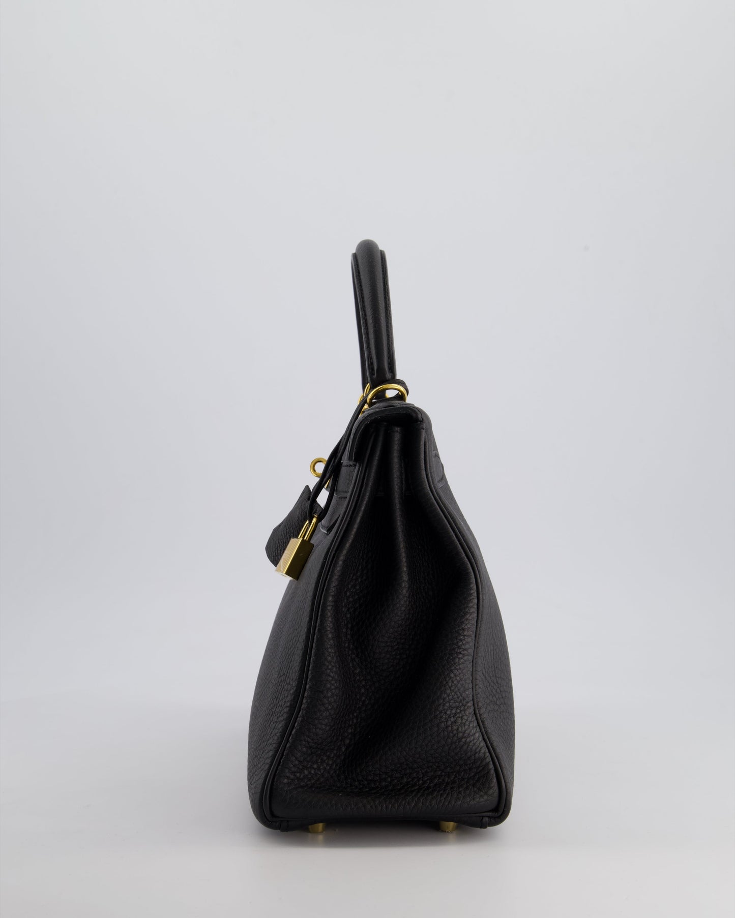 Hermès Kelly 28cm Retourne Bag in Black Togo Leather with Gold Hardware