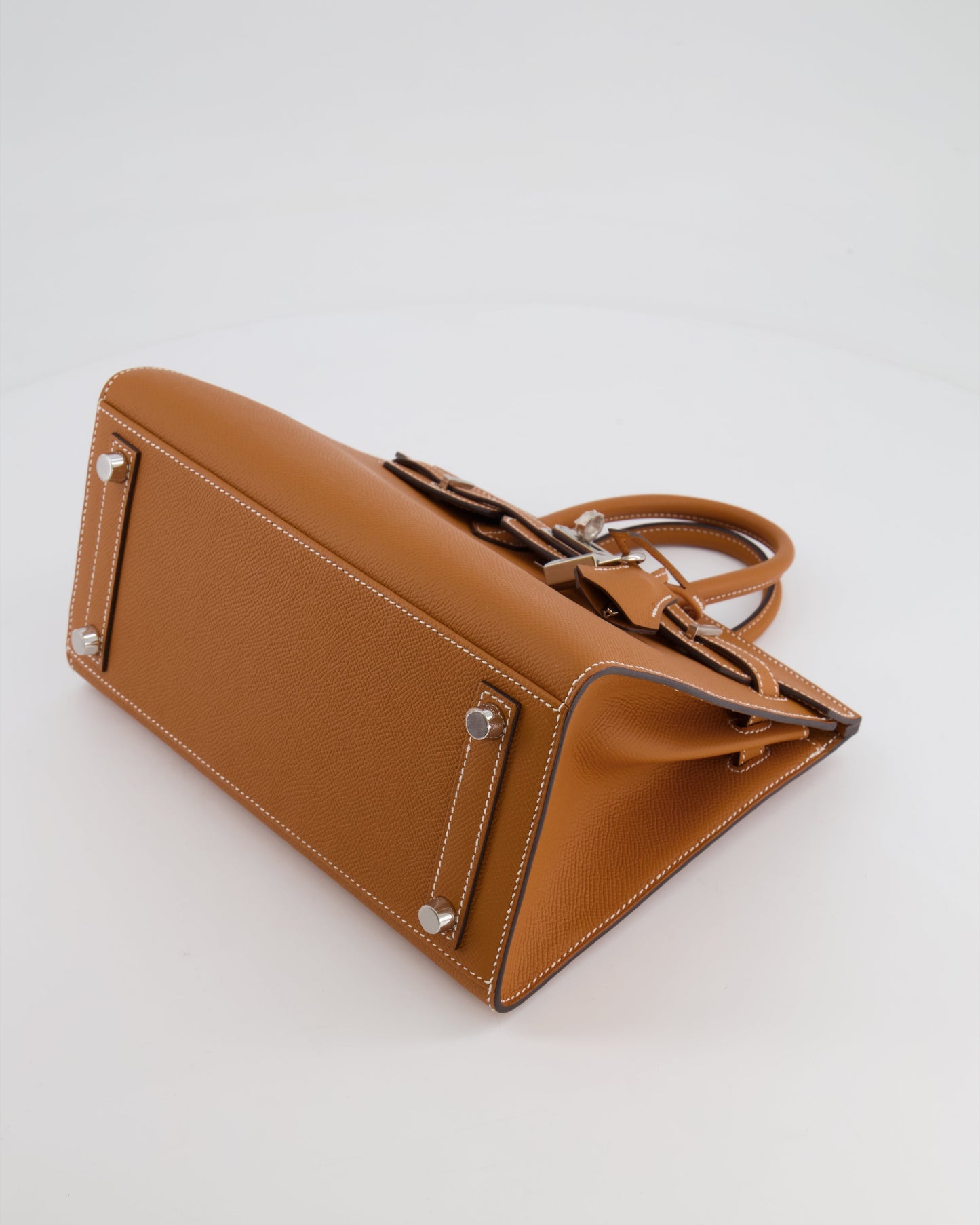 Hermès Birkin Sellier 25cm Bag in Toffee Epsom Leather with Palladium Hardware