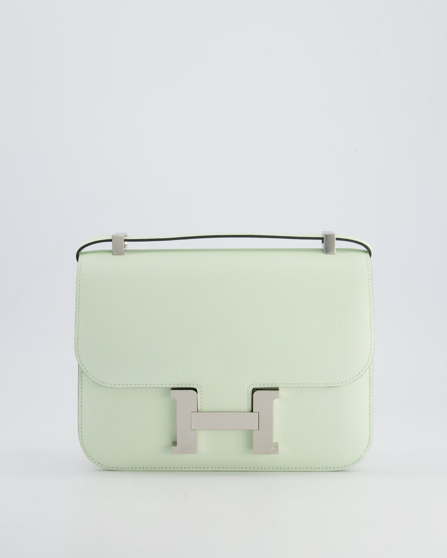 *RARE* Hermès Constance III Miroir 1 - 24cm Bag in Vert Fizz Epsom Leather with Palladium Hardware