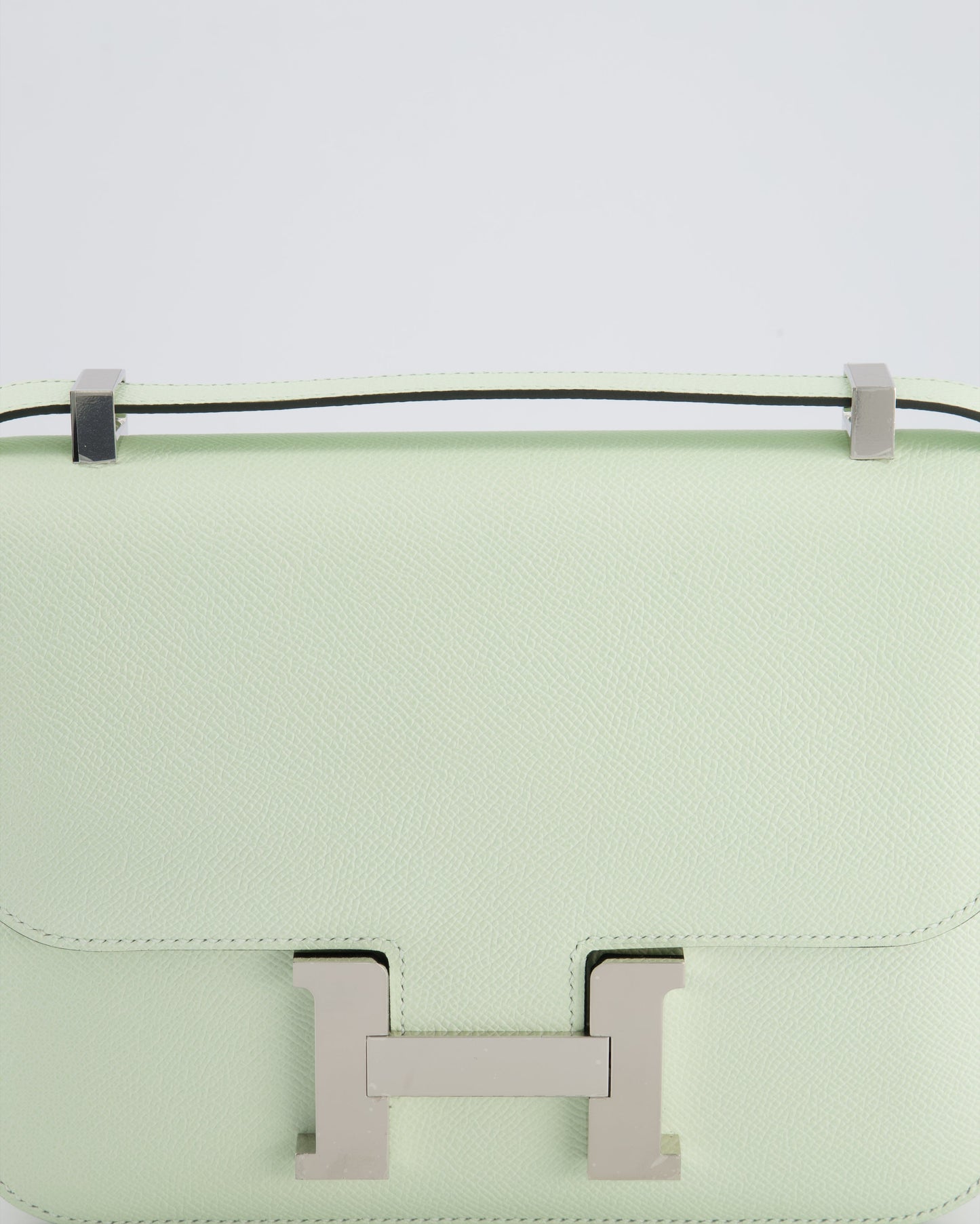 *RARE* Hermès Constance III Miroir 1 - 24cm Bag in Vert Fizz Epsom Leather with Palladium Hardware