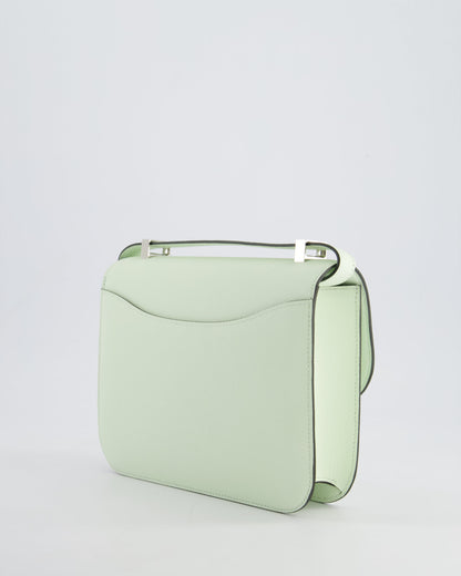 *RARE* Hermès Constance III Miroir 1 - 24cm Bag in Vert Fizz Epsom Leather with Palladium Hardware