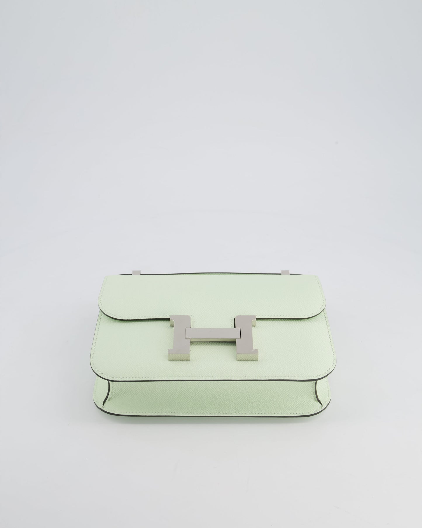 *RARE* Hermès Constance III Miroir 1 - 24cm Bag in Vert Fizz Epsom Leather with Palladium Hardware