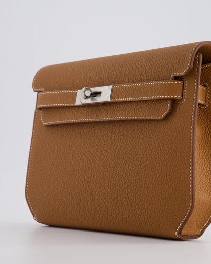 *RARE* Hermès Kelly Depeches Pouch 25cm Bag in Gold Togo Leather with Palladium Hardware