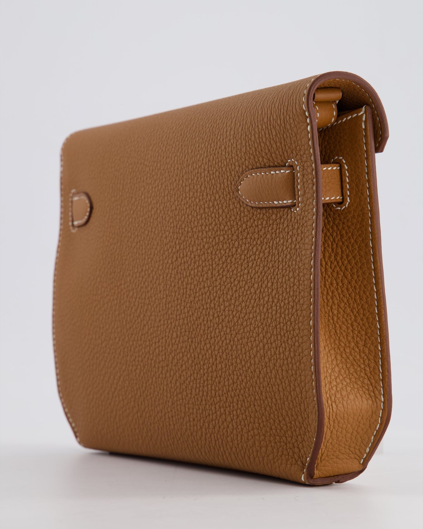 *RARE* Hermès Kelly Depeches Pouch 25cm Bag in Gold Togo Leather with Palladium Hardware