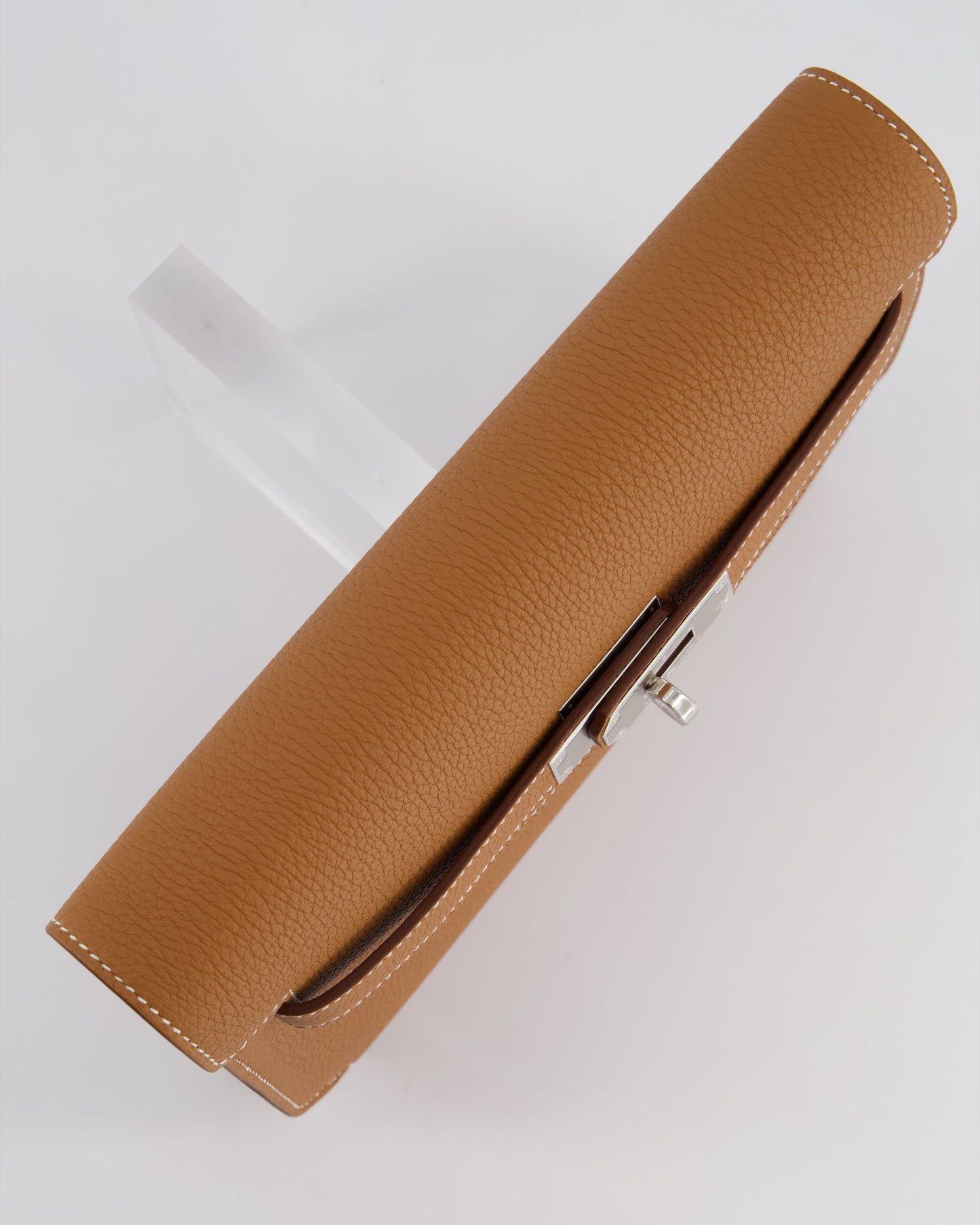 *RARE* Hermès Kelly Depeches Pouch 25cm Bag in Gold Togo Leather with Palladium Hardware