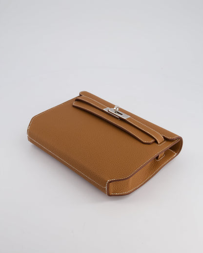 *RARE* Hermès Kelly Depeches Pouch 25cm Bag in Gold Togo Leather with Palladium Hardware