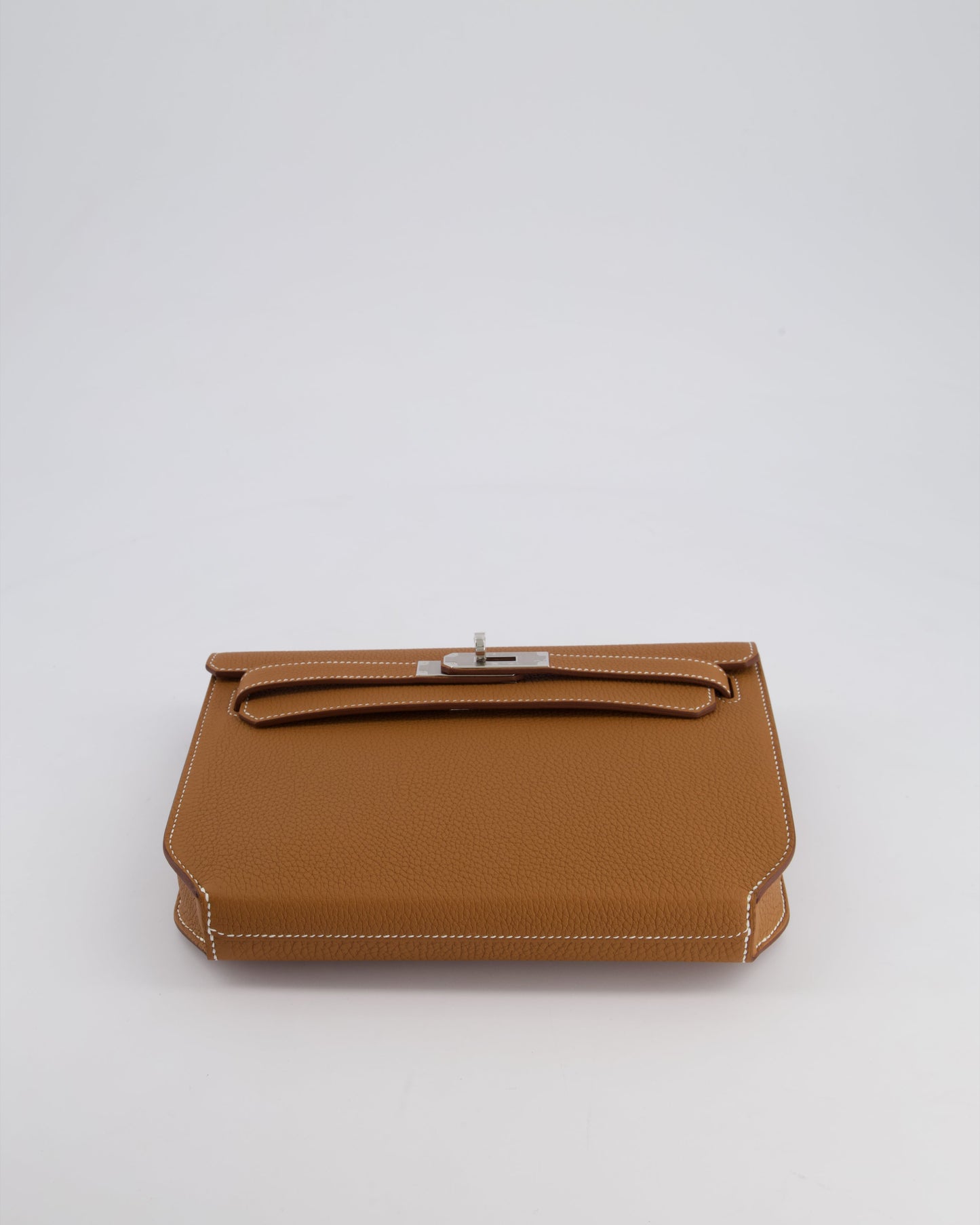 *RARE* Hermès Kelly Depeches Pouch 25cm Bag in Gold Togo Leather with Palladium Hardware