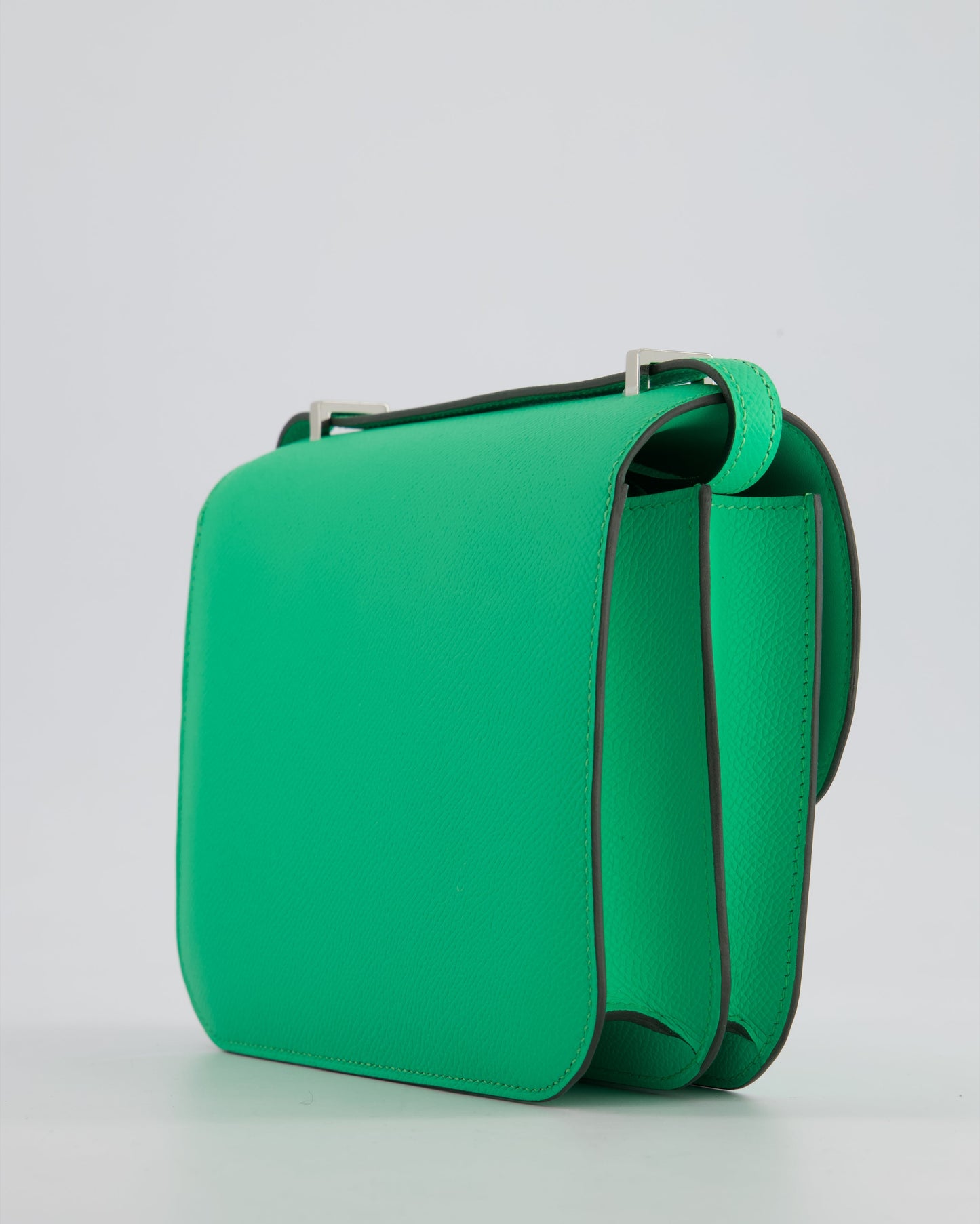 *RARE COLOUR* Hermès Constance III Mini Miroir 18cm Bag in Vert Comics Epsom Leather with Palladium Hardware