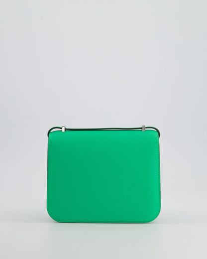 *RARE COLOUR* Hermès Constance III Mini Miroir 18cm Bag in Vert Comics Epsom Leather with Palladium Hardware