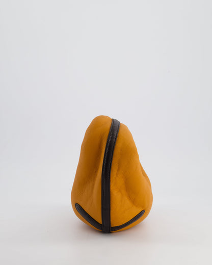 Bottega Veneta Orange & Brown Mini Jodie Bag with Shearling Aviator Detail RRP £2,240