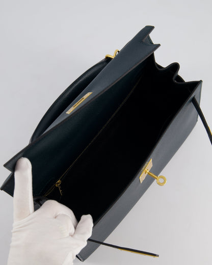 Hermès Kelly 28cm Bag in Vert Cypress Epsom Leather with Gold Hardware