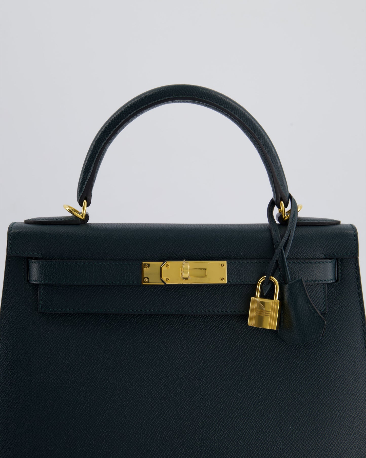 Hermès Kelly 28cm Bag in Vert Cypress Epsom Leather with Gold Hardware