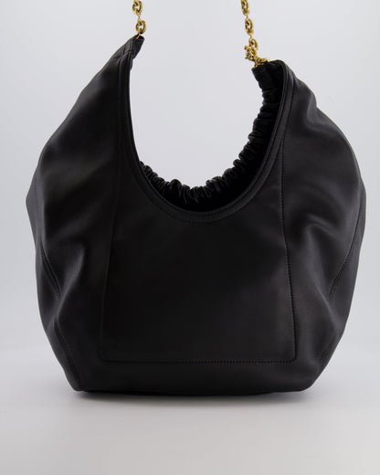 *HOT* Loewe Black Medium Squeeze Bag in Nappa Lambskin Leather and Gold Hardware RRP £3,650