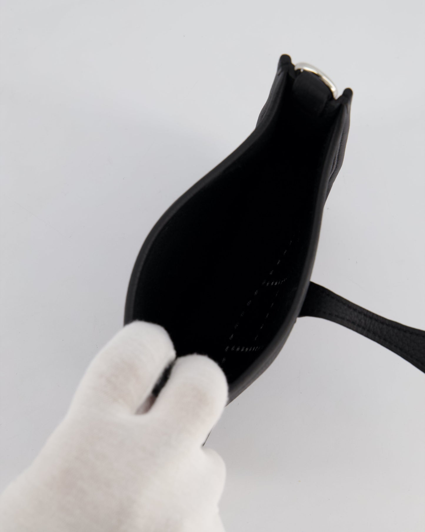 *HOT* Hermès Mini Evelyne 16 Bag in Noir Clemence Leather with Palladium Hardware