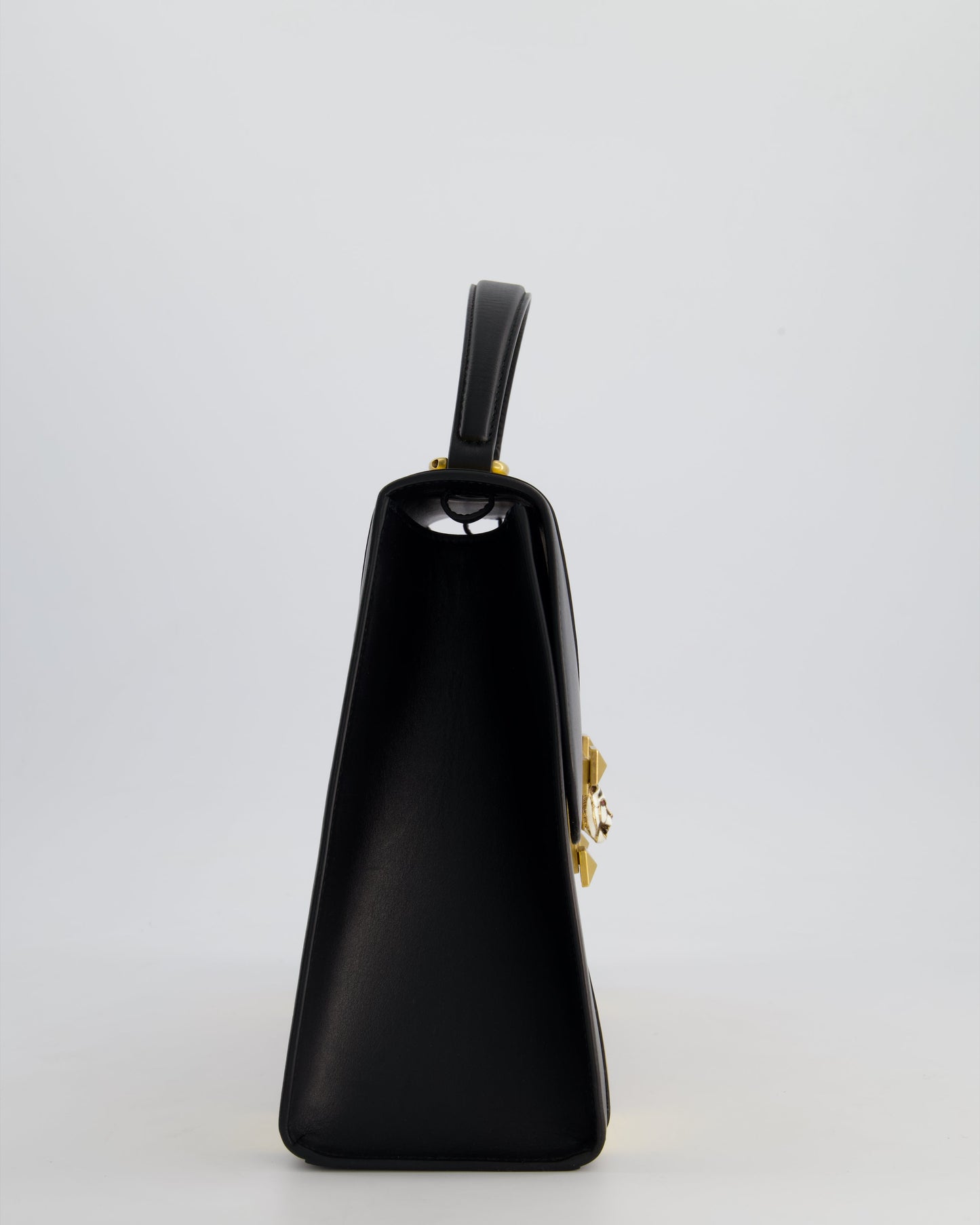 Gucci Black & Gold Osiride Large Flap Bag in Monogram & Leather with Brushed Gold Hardware