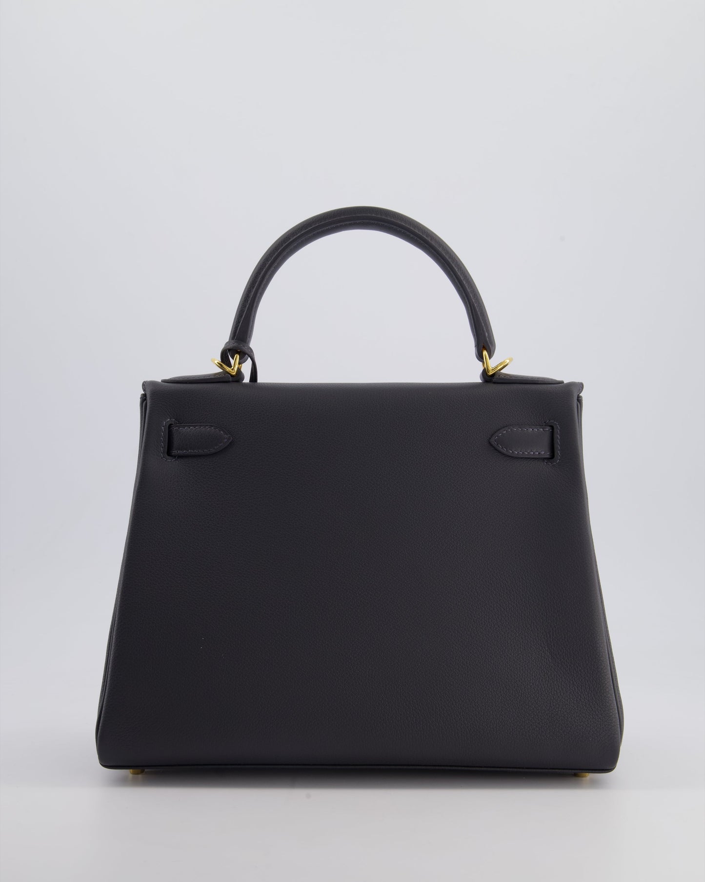 *RARE* Hermès Kelly 28cm Retourne Bag in Ardoise Evercolor Leather with Gold Hardware