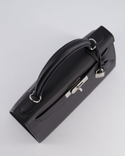 *HOT* Hermès Kelly Sellier 28cm Bag in Noir Epsom Leather with Palladium Hardware