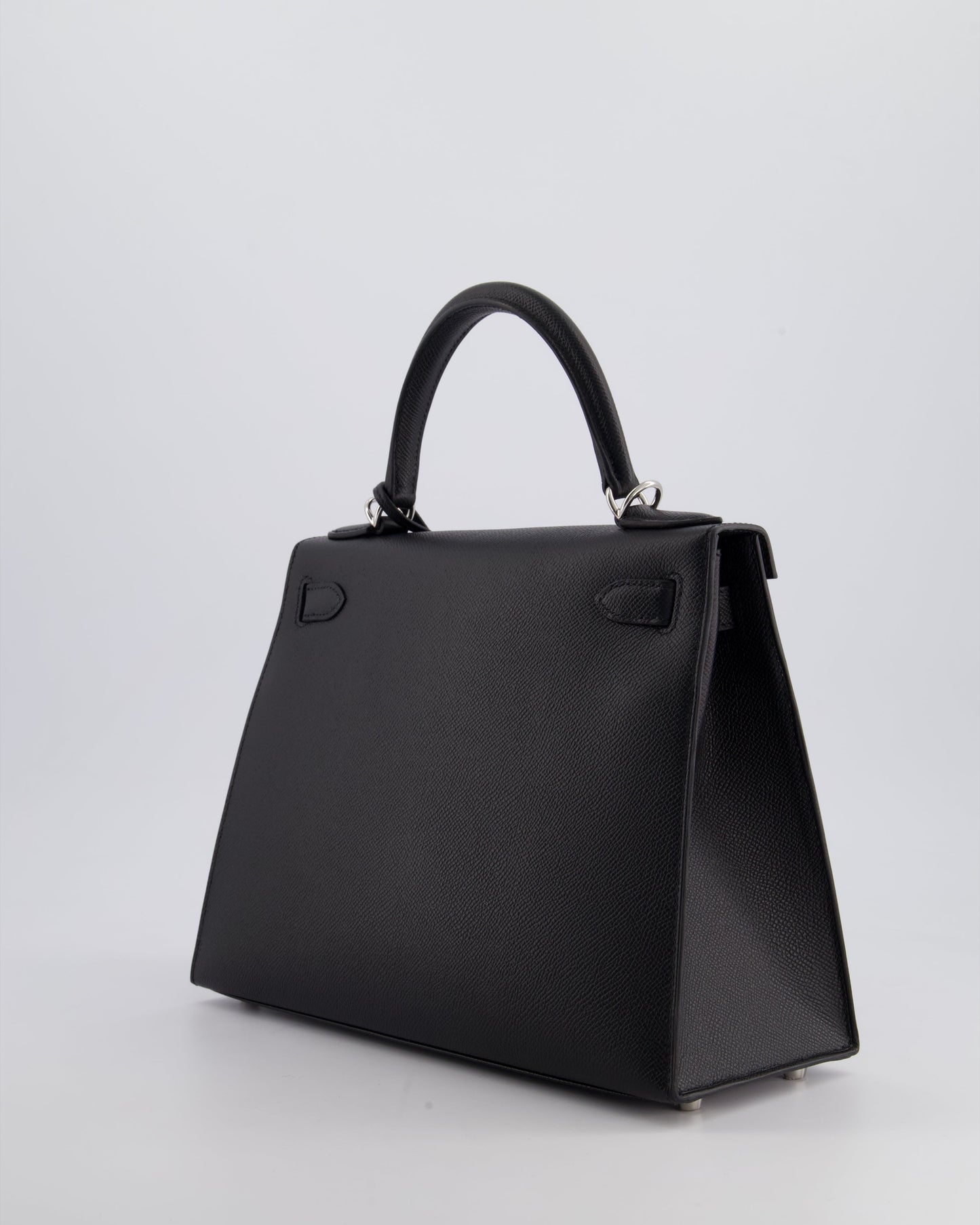*HOT* Hermès Kelly Sellier 28cm Bag in Noir Epsom Leather with Palladium Hardware