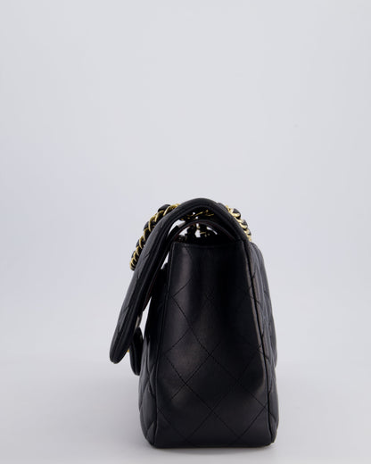 *FIRE PRICE* Chanel Black Jumbo Classic Double Flap Bag in Lambskin Leather with Gold Hardware