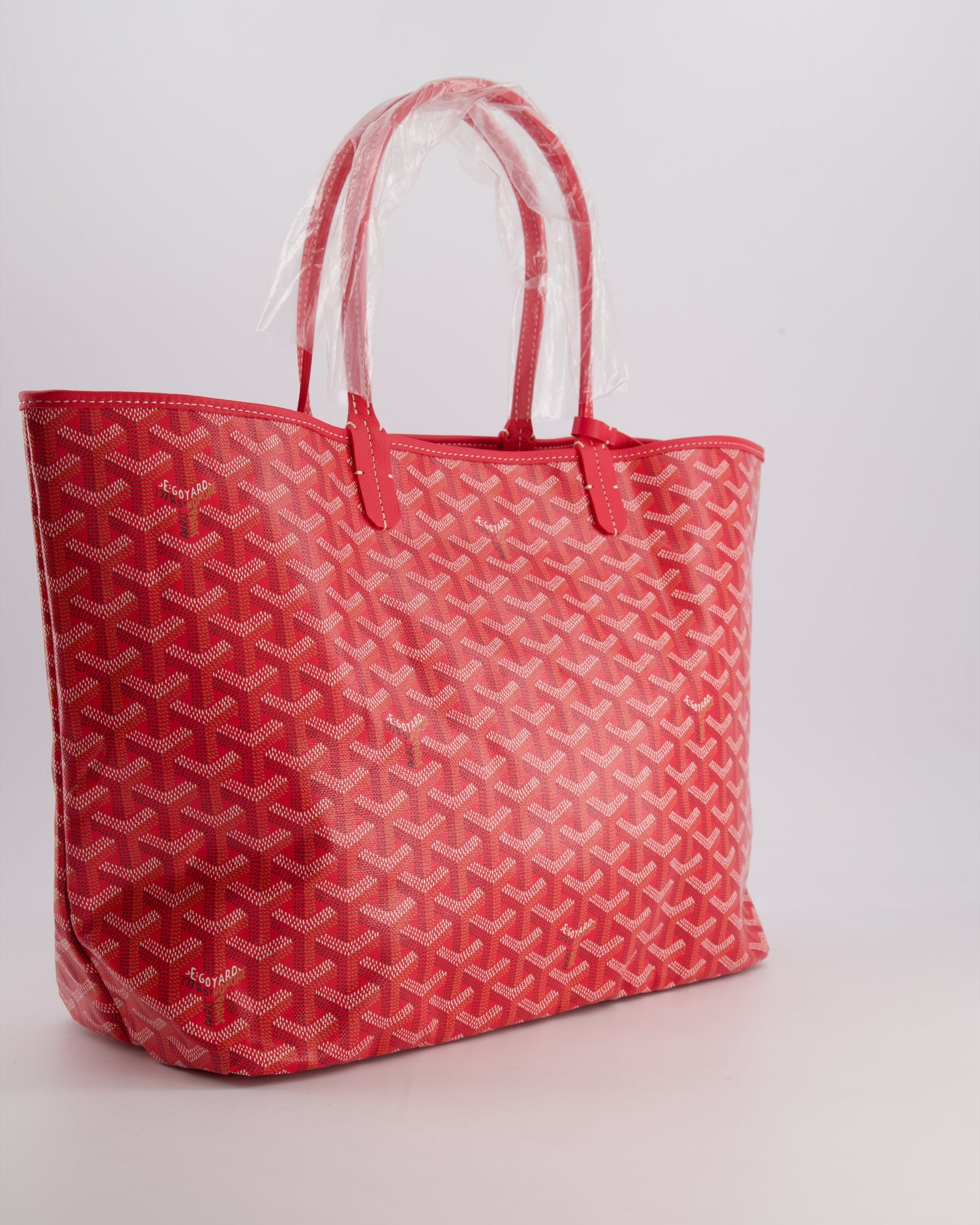 Goyard Fuchsia PM Saint Louis Reversible Bag in Goyardine Canvas with Floral Interior