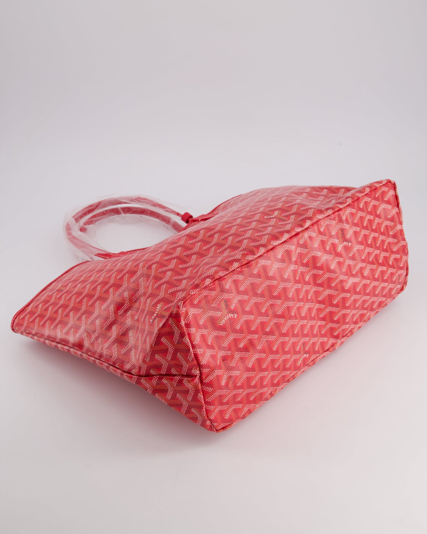 Goyard Fuchsia PM Saint Louis Reversible Bag in Goyardine Canvas with Floral Interior