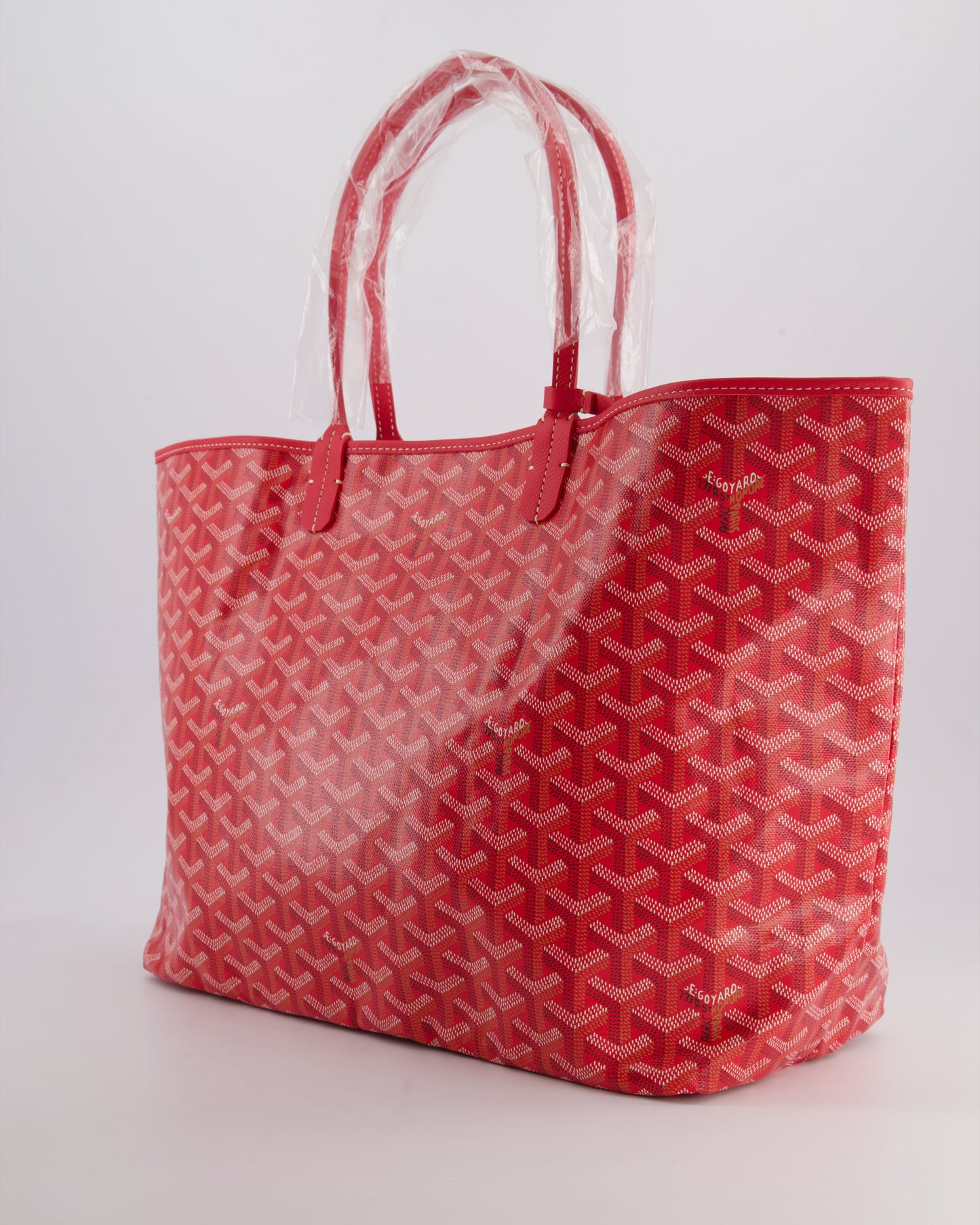 Goyard Fuchsia PM Saint Louis Reversible Bag in Goyardine Canvas with Floral Interior