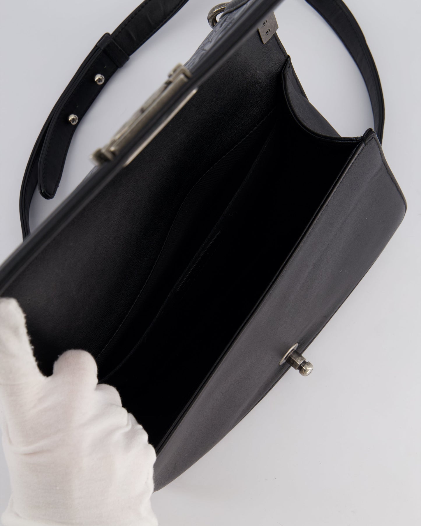 Chanel 2014 Paris/Dallas Cordoba Medium Lambskin Boy Bag with Ruthenium Hardware