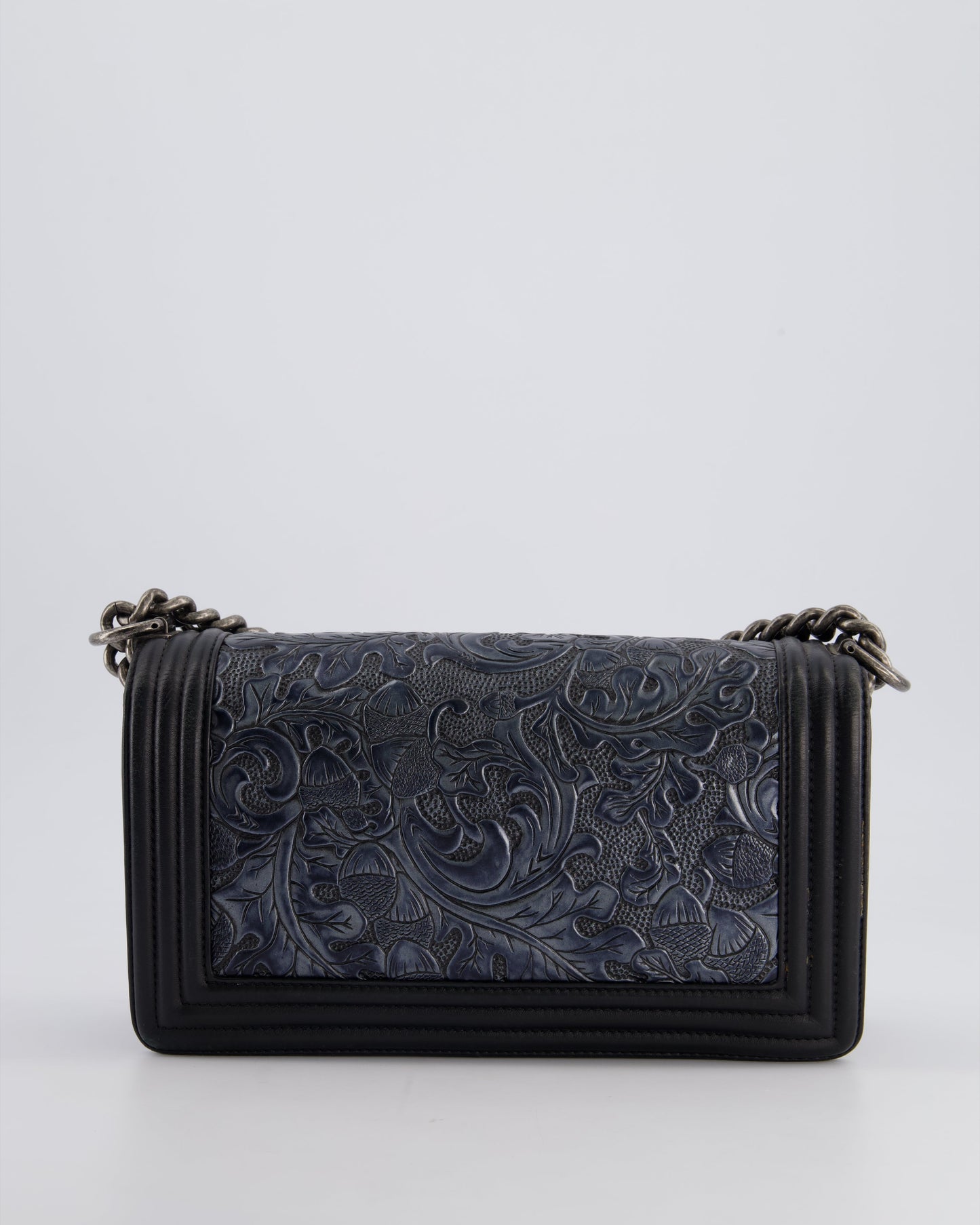 Chanel 2014 Paris/Dallas Cordoba Medium Lambskin Boy Bag with Ruthenium Hardware